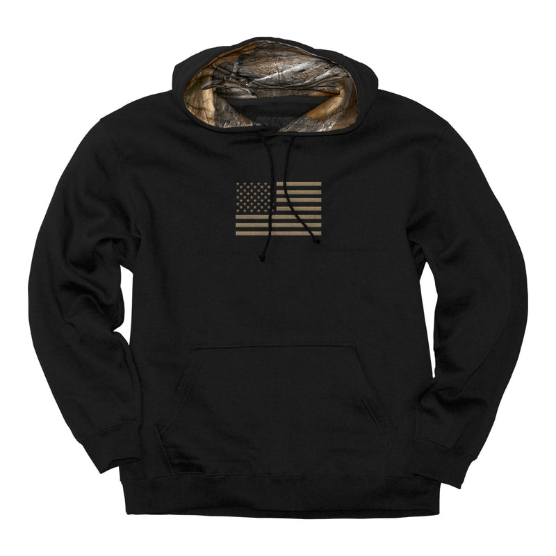 Buck wear camo flag hoodie deals